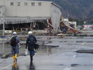 東日本大震災現地に向かう福一従業員