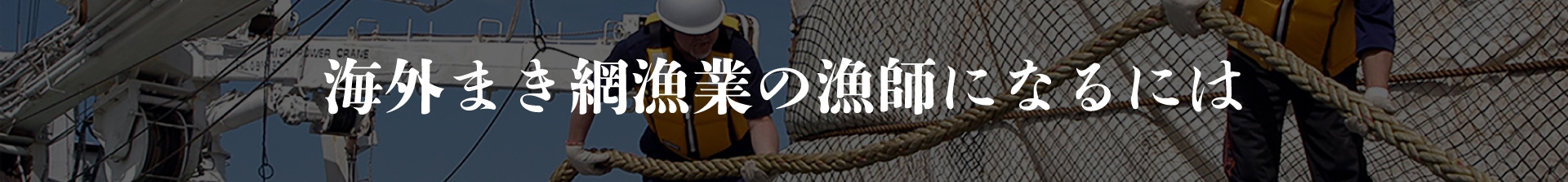 海外まき網漁業の漁師になるにはキャッチ